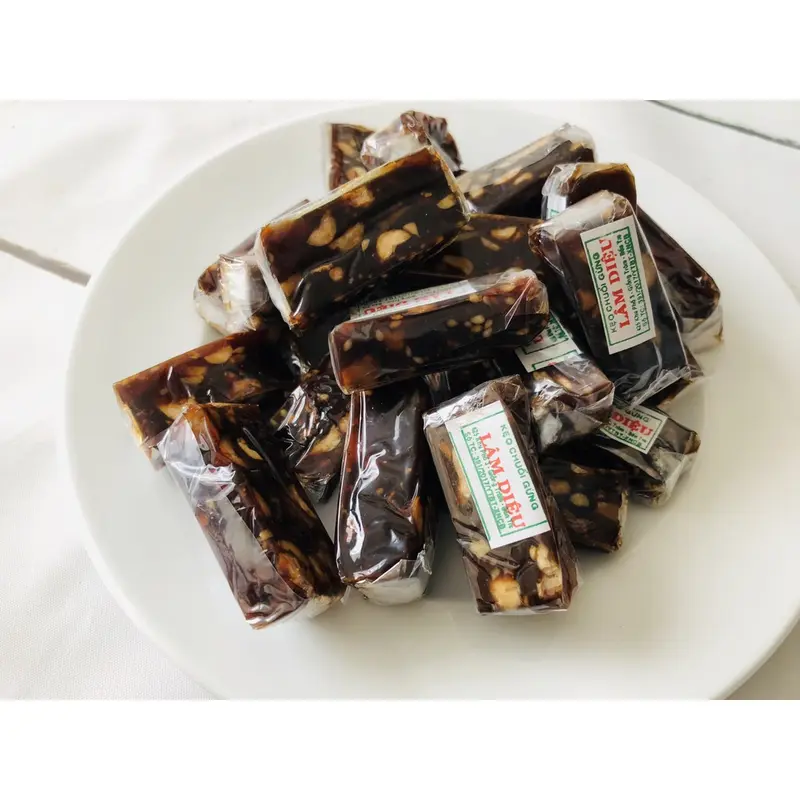Kẹo chuối ĐẬU MÈ GỪNG/ CHUỐI TƯƠI 250G/ 500G/ 1KG - Đặc sản Bến Tre - ăn vặt - Tết Ăn Vặt HCM Chua Thức Ăn Viên Kẹo Food Snack Candy 1