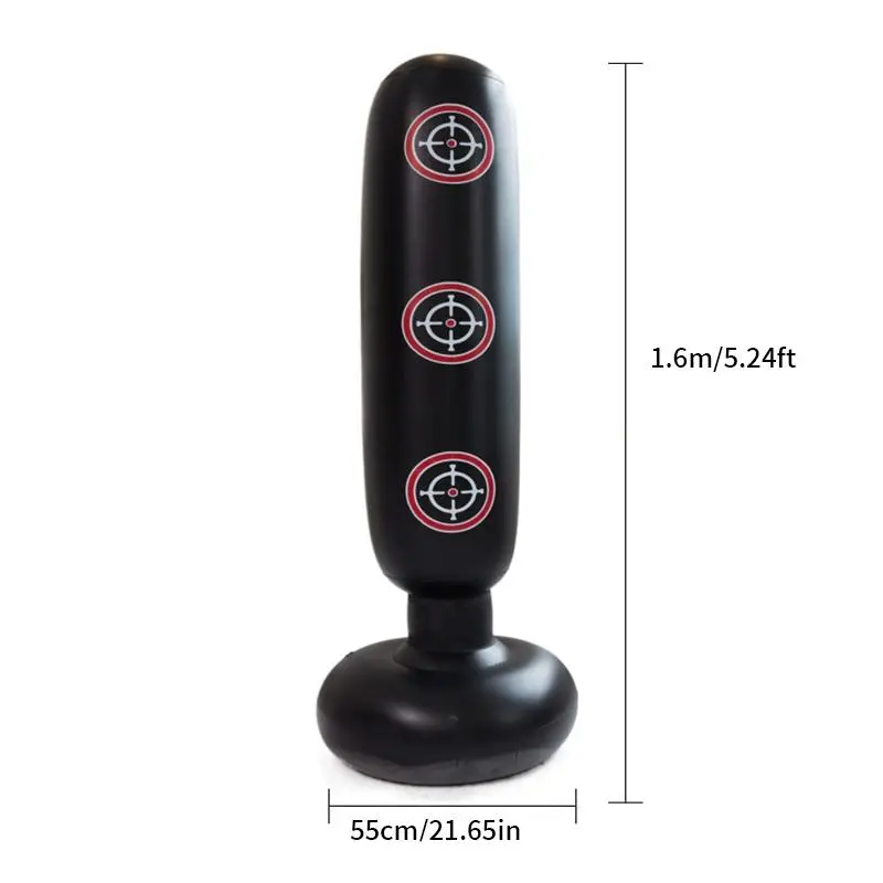 Inflatable Punching Bag, 1 Count Modern Simple Durable Inflatable Free-standing Punching Bag, Boxing Kicking Sandbag, Fitness Equipment for Home Gym Use 1