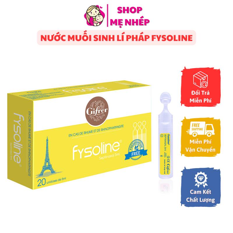 Nước muối sinh lí Pháp FYSOLINE - Hộp vàng 20 ống x 5ml
