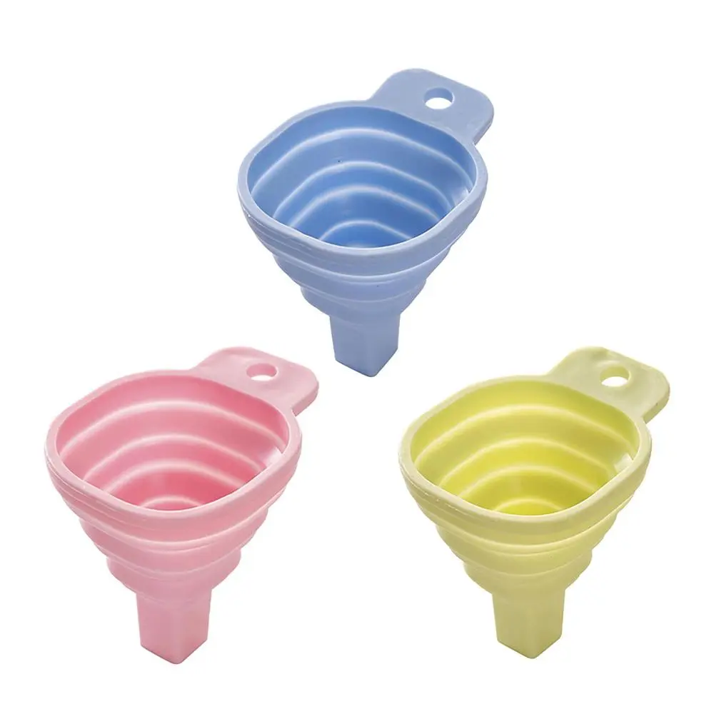 Silicone Collapsible Funnel Small Cooking Supplies Household Liquid Funnel