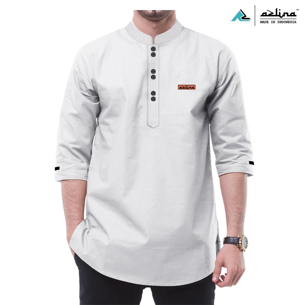Baju Koko Pria Dewasa Bahan Katun Madinah Terbaru Kurta Muslim Pria Azlina Formal Nyaman Simple Model Elegan Stylish Lengan 3/4 Baju Koko Pria Dewasa Bahan Katun Madinah Terbaru Kurta Muslim Pria Azlina Formal Nyaman Simple Model Elegan Stylish Lengan 3/4
