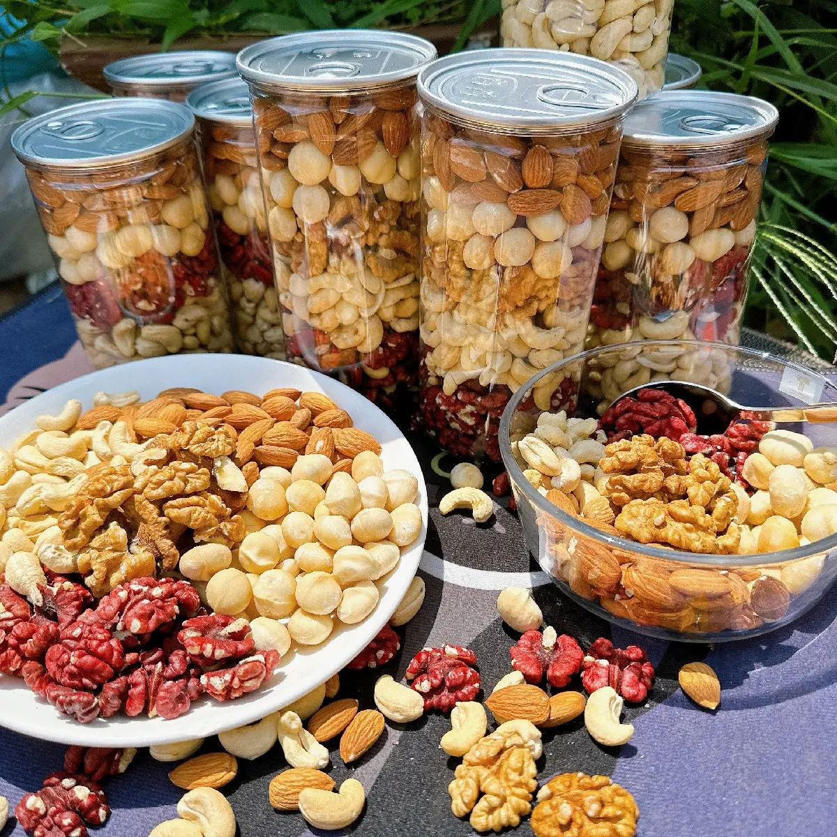 mix 5 hạt dinh dưỡng không bí xanh Snack Food Ăn Vặt Nuts hạnh