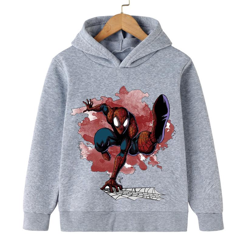 Product Introduction of Big adventure anime Spider Superman fashion comfortable long sleeve sweatshirt boys new hoodie fall casual hoodie tops 7
