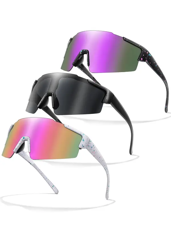 Unisex Sporty Biking Cycling Sunglasses, Outdoor Sports Eyewear for Hiking, Fishing, Driving, Fashion Sports Eyewear for Outdoor Activities 0