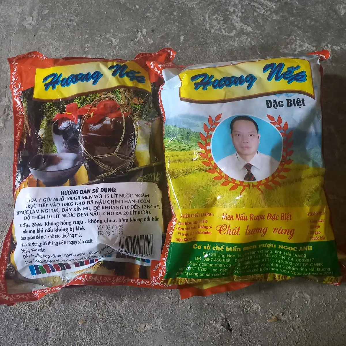 Men Hương Nếp - Men r.ượu dạng bột vi sinh - Nấu ruou gạo nếp, gạo tẻ