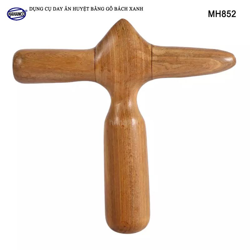 Dụng Cụ Day Ấn Huyệt Mát Xa Chữ Thập Gỗ Bách Xanh Xua Tan Nỗi Lo Đau Nhức - MH852 Massage
