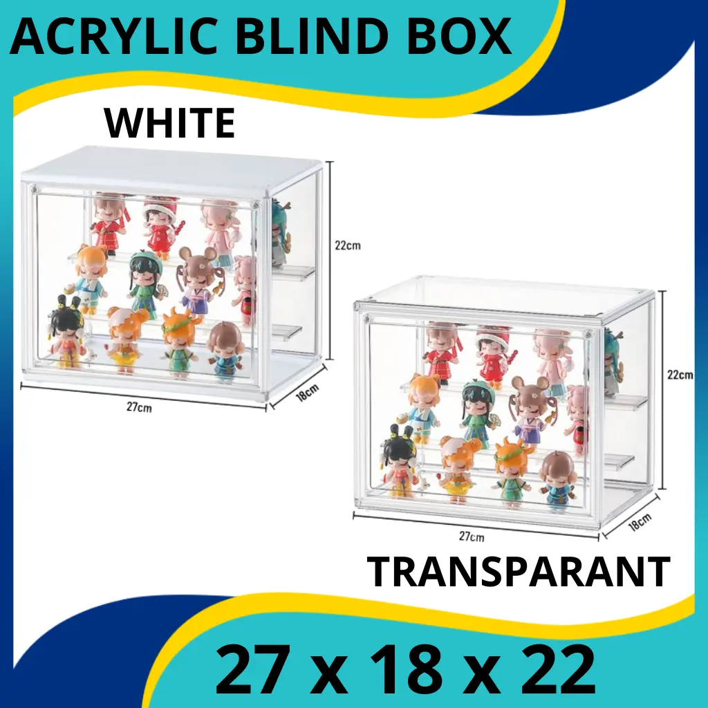 Crystal Action Figure Box Display Box Full Acrylic Pop Mart Blind Box
