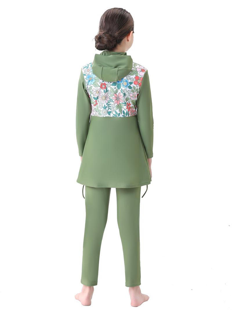 Product Introduction of Girls' Conservative Swimsuit: Burkini Beachwear for Kids 9