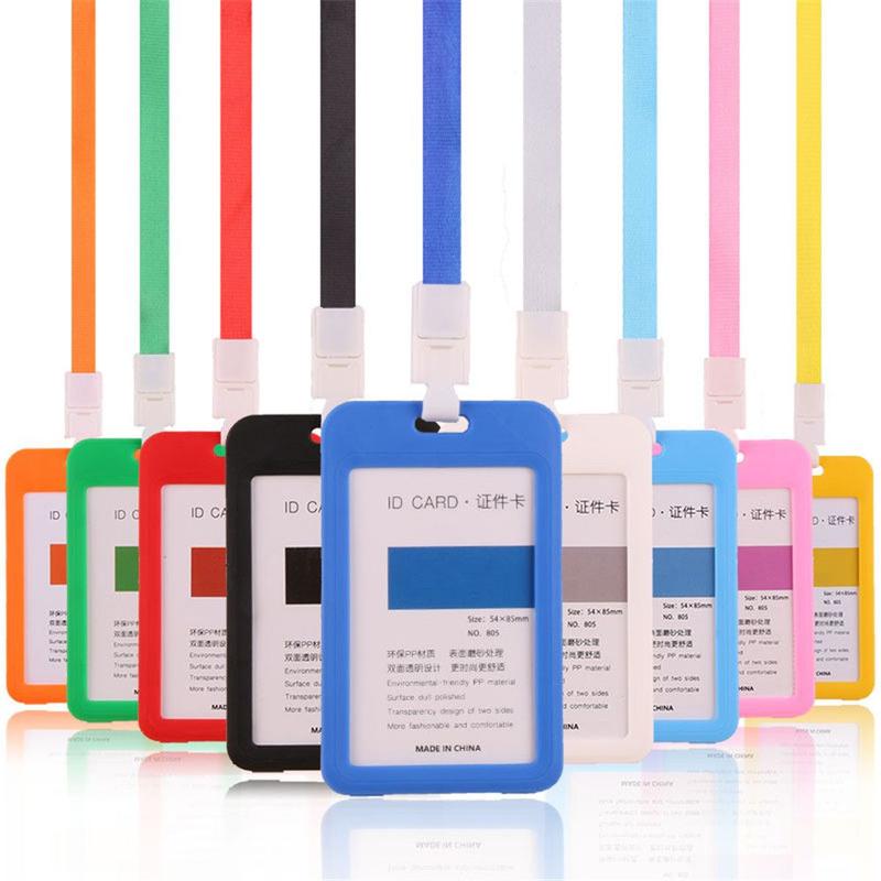 Product Introduction of Men Women Work Card Holder School Office Supplies Business Card Case ID Name Credit Card Holder Wallet Bus Bag 7