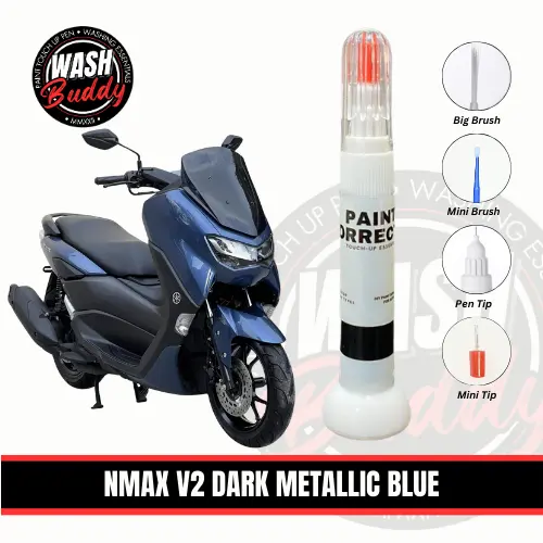 NMAX V2 Dark Metallic Blue Color Touch Up (Paint Correct)