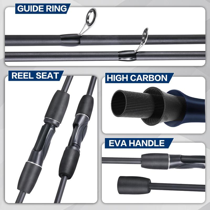 Product Introduction of [Easy to use COD] Super lure fishing rod 1.8m/2.1m telescopic fishing rod combination, a must-have fishing rod for beginnerspana fishing tools set 7