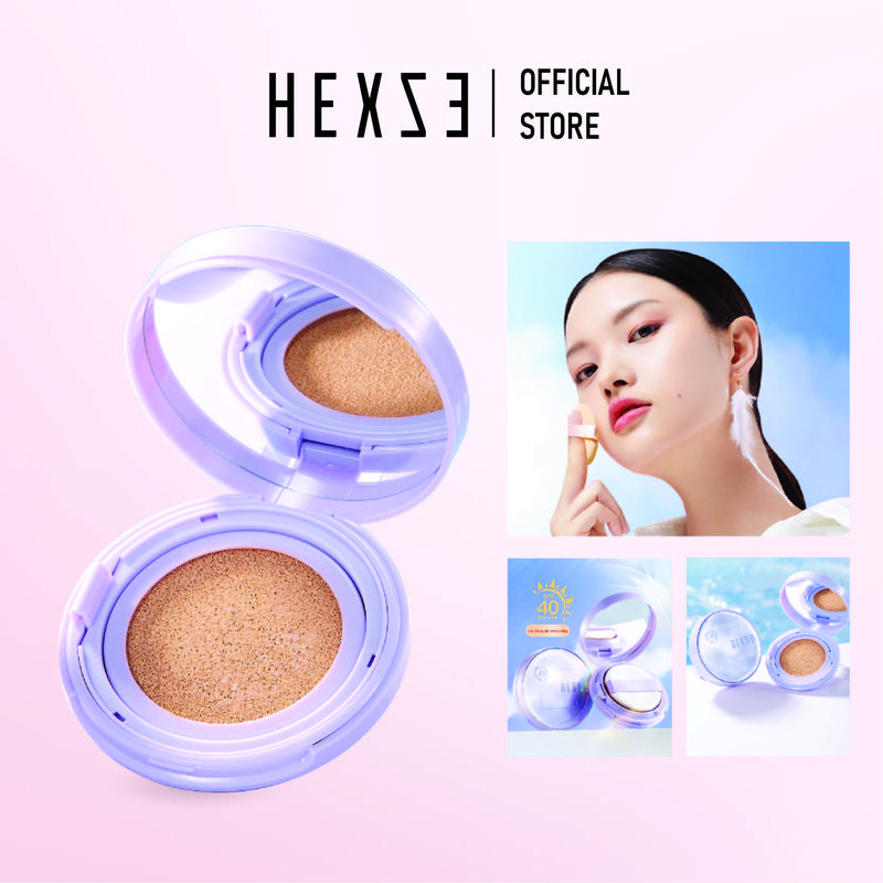 BẢN CHỐNG NẮNG MUA 1 TẶNG 1 -Phấn nước hỗ trợ chống nắng HEXZE 12g Cushion kiềm dầu SPF 40+ PA+++ Trang Điểm Mỹ Phẩm