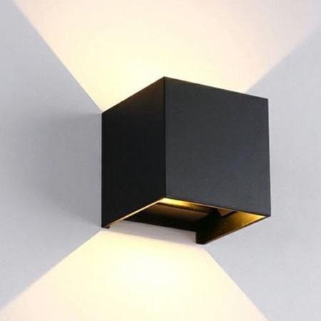   VỎ NHÔM ĐÚC  Đèn hắt tường LED MONSKY ARON ánh sáng vàng kiểu dáng sang trọng độc đáo 2 tia vuông 