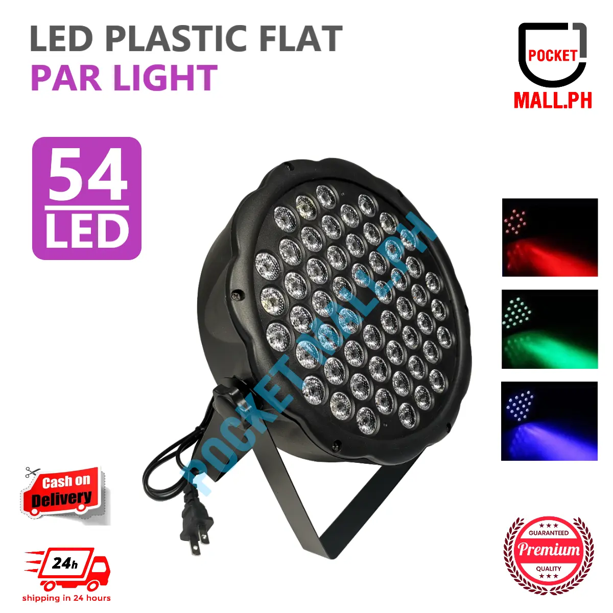DJ Lights 54 LED Flat Stage Light RGBW Par Light Party Light Wedding light DMX512 Master Slave