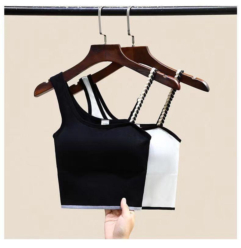 Product Introduction of Áo Vest Hai Dây Đeo Spaghetti Gợi Cảm, Có Đệm Ngực, Lớp Nền, Áo Mặc Bên Ngoài, Thiết Kế Độc Đáo, Bó Sát, Áo Dễ Phối Đồ Dành Cho Nữ, Bộ Sưu Tập 23k Người 2