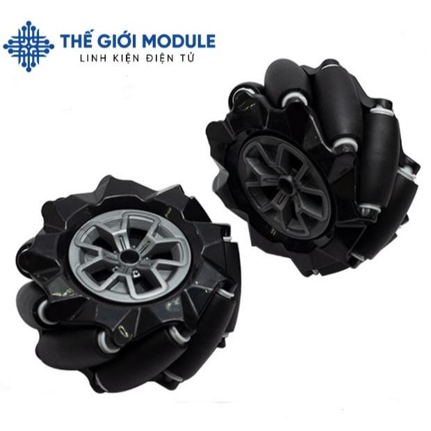 Bánh xe mecanum wheel omni wheel 97mm - Kèm khớp nối