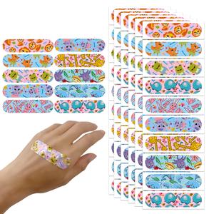 100pcs Vendajes con Patrones Divertidos y Coloridos, Diseño de Animales Lindos, Parches para el Cuidado del Pie y el Cuerpo, Yesos Adhesivos Duraderos para Niños y Adultos