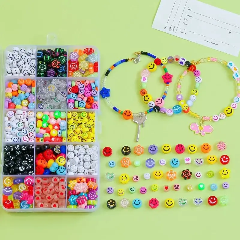 100 pc Manik Manik Smile Bulat Pipih Mote Emoji Smile Bentuk Bulat Bahan Craft Diy Ukuran 6mm Raziq 11 Store Kerajinan 3