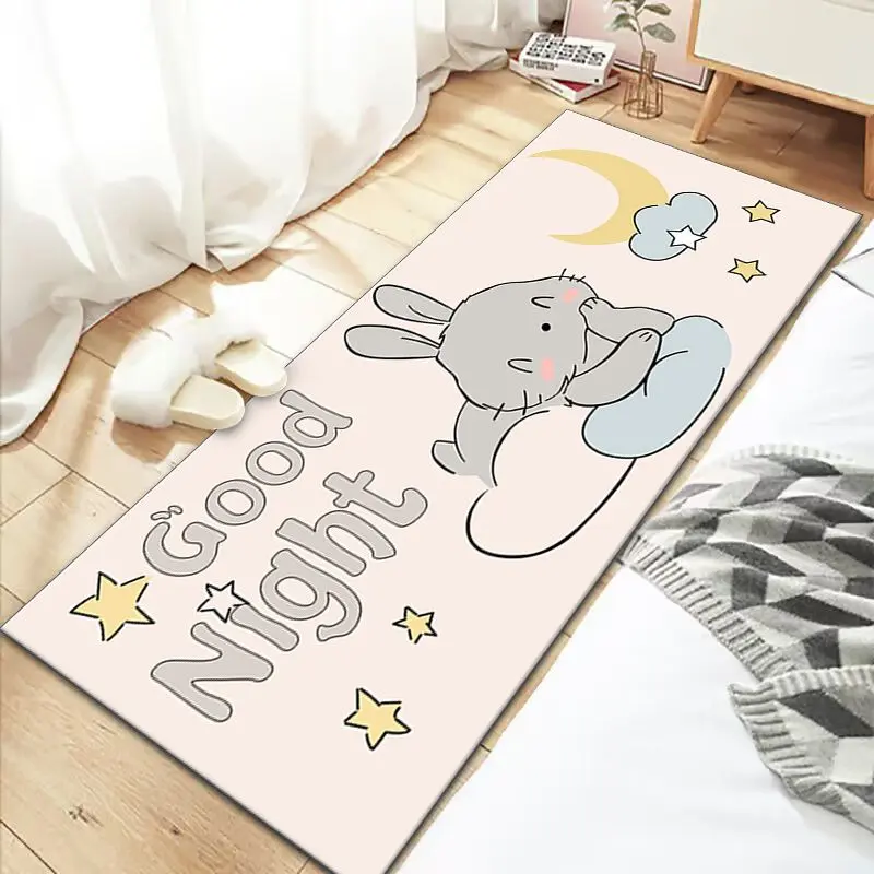 Bedroom Carpet Girl Bedside Mats Washable Sleeping and Sitting under Bed Mat Internet Celebrity Ins Girls Room Home