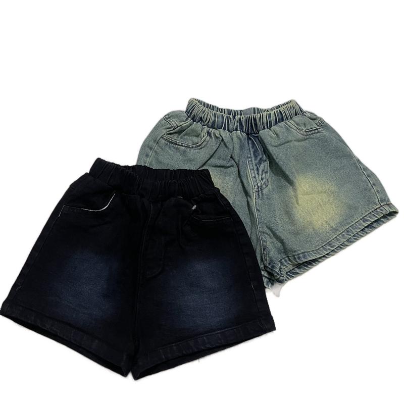 Quần jean đùi màu bụi cá tính hot trend cho bé gái 17-30kg 0