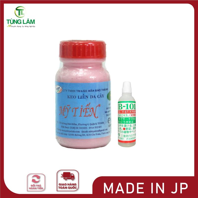  Combo thuốc kích rễ bh101 và keo liền sẹo mỹ tiến giúp cây tăng cường sự tăng trưởng thực vật dạng lỏng bảo vệ vết cắt - giúp vết cắt mau liền chống mục rỗng -  Dụng cụ nông nghiệp Tùng Lâm 