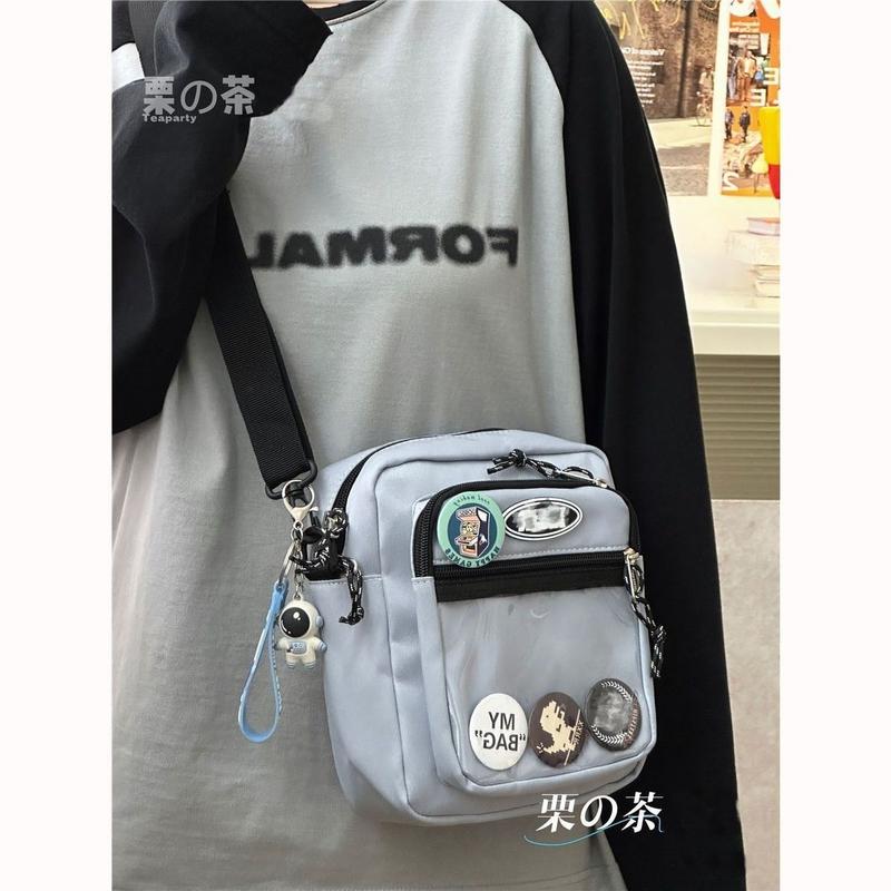 Product Introduction of Túi Đeo Chéo Nam, Thương Hiệu Hợp Xu Hướng Túi Đeo Vai, Phong Cách Instagram, Túi Nhỏ Thích Hợp Cho Nữ Sinh, Ba Lô, Thường Ngày Và Ngầu, Có Thể Mang Theo Điện Thoại Di Động, Năm 2024 Bag 16