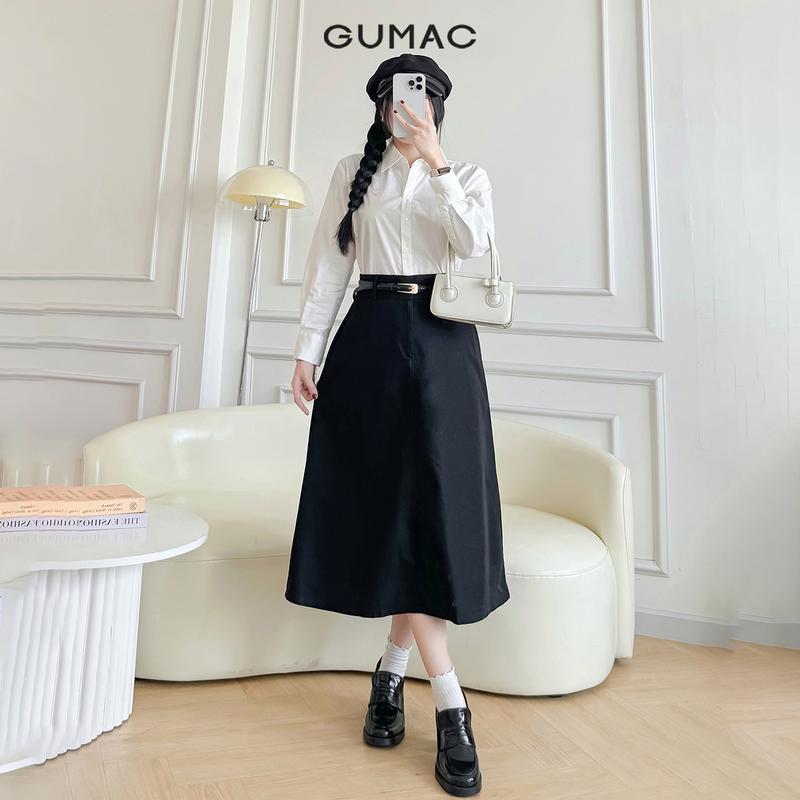GUMAC - Áo sơ mi basic thêu YAF01056 6