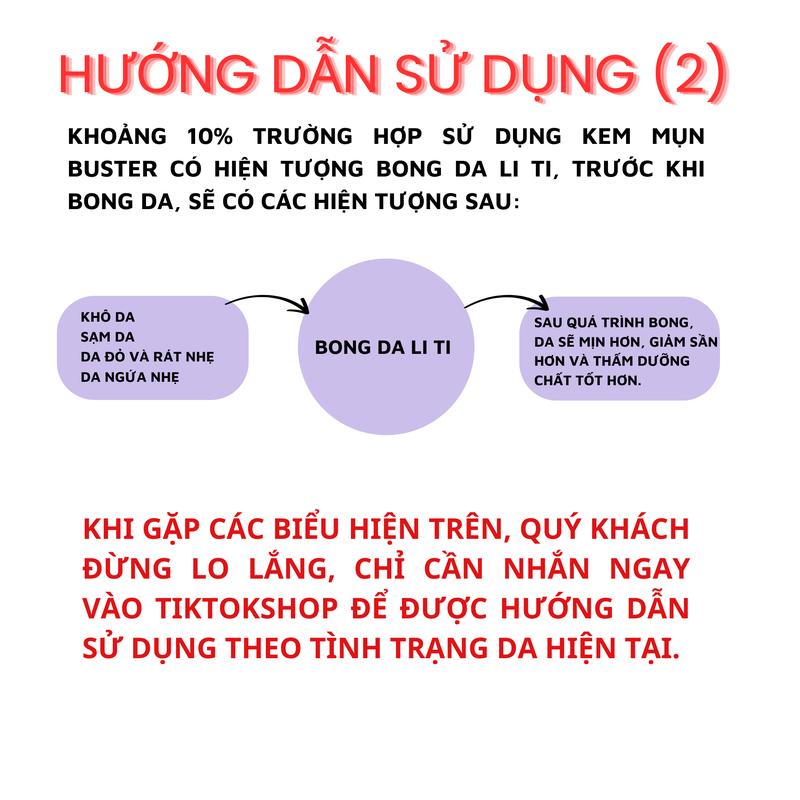 Product Introduction of KEM MỤN BUSTER 20G - Kim Mỹ Kim - Kem Hỗ Trợ Da Mụn - Net 20g Chăm Sóc Da Skincare Làm Đẹp Da Nữ Dưỡng Ẩm Da 13
