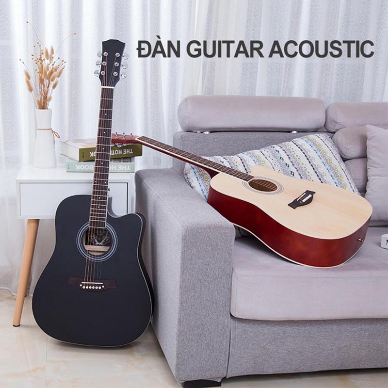 Đàn guitar acoustic dành cho người mới tập chơi,18 phím âm, Sợi carbon chọn kỹ gia công tỉ mỉ, Dây loại mềm, , âm thanh hay vang to,chơi được tiết tấu nhanh