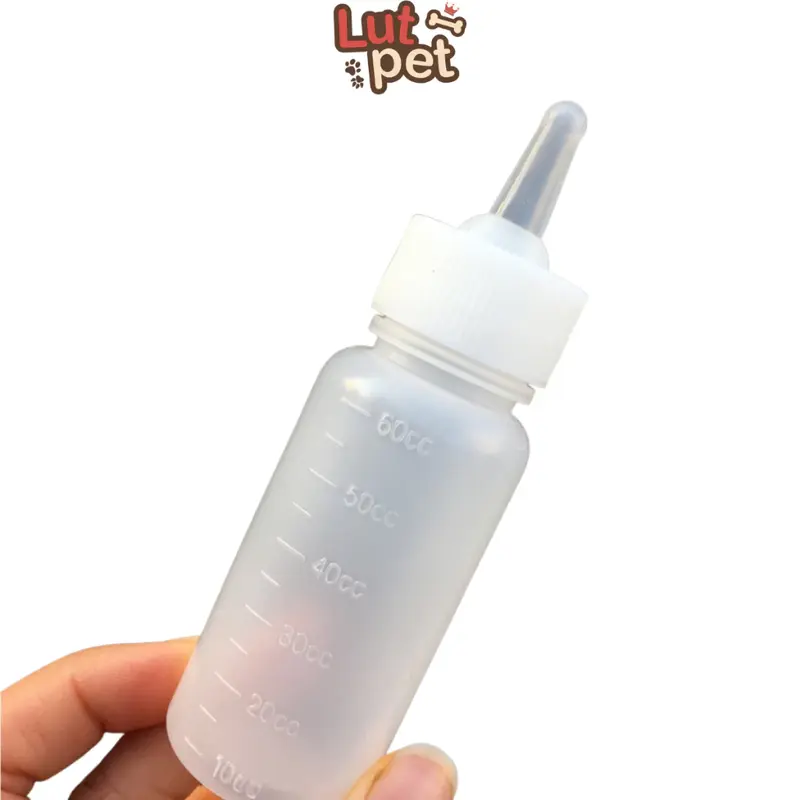 Bình ti sữa cho chó mèo sơ sinh - bình mớm sữa cho cún, mèo con - lutpet 5