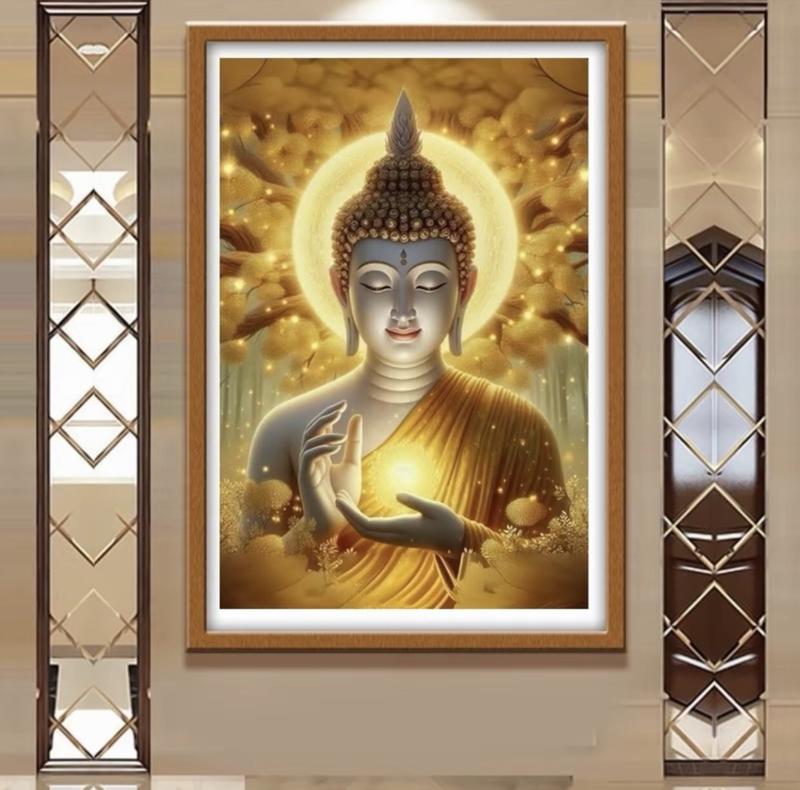 Tranh đính đá Đức Phật Từ Bi - VS613 (70x100cm), tranh chưa gắn đá