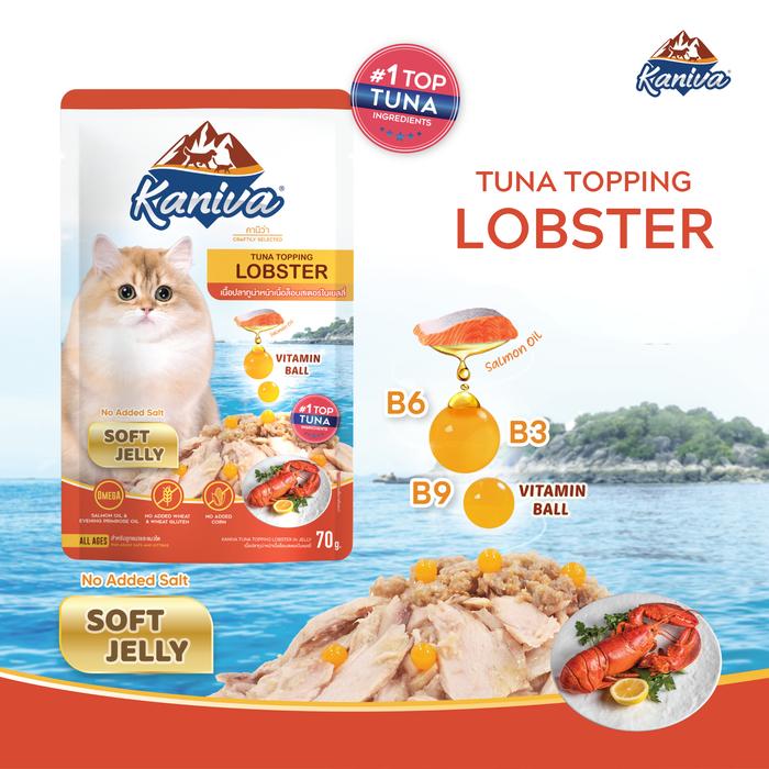Gambar KANIVA Wet Food – Tuna Topping Lobster – Makanan Basah Kemasan Pouch (70 gram) dari Purrsona Kota Tangerang Tokopedia