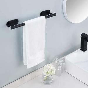Toallero de pared, 1 pieza de toallero de acero inoxidable sin perforaciones, Toallero de baño