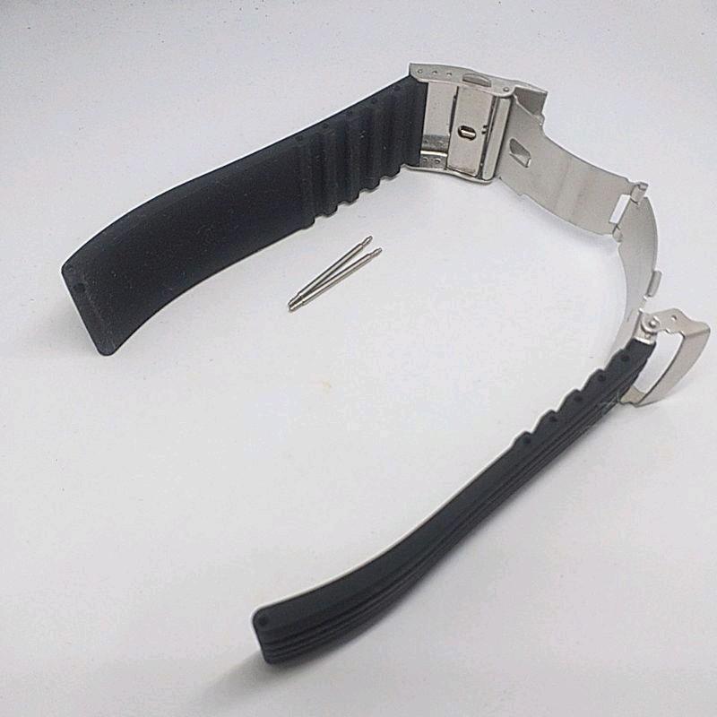 TALI STRAP JAM EXPEDITION KARET UKURAN 22 24MM RUBBER SILICONE STRAP EXPEDITION FREE PEN 2