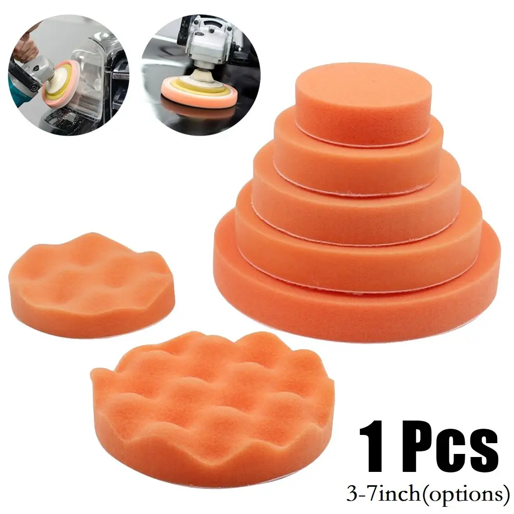 Useful Brand New High Quality Practical Polishing Pad Waxing Pad Sponge Flat/ Wavy Accessories Polishing Replace
