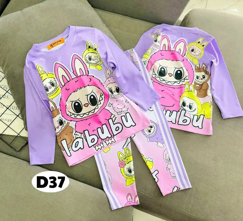 Combo dài tay bé gái chất vải mè thái (Shop đã tăng Size các Mẹ hạn chế trừ hao) quần áo trẻ em quần áo bé gái 4