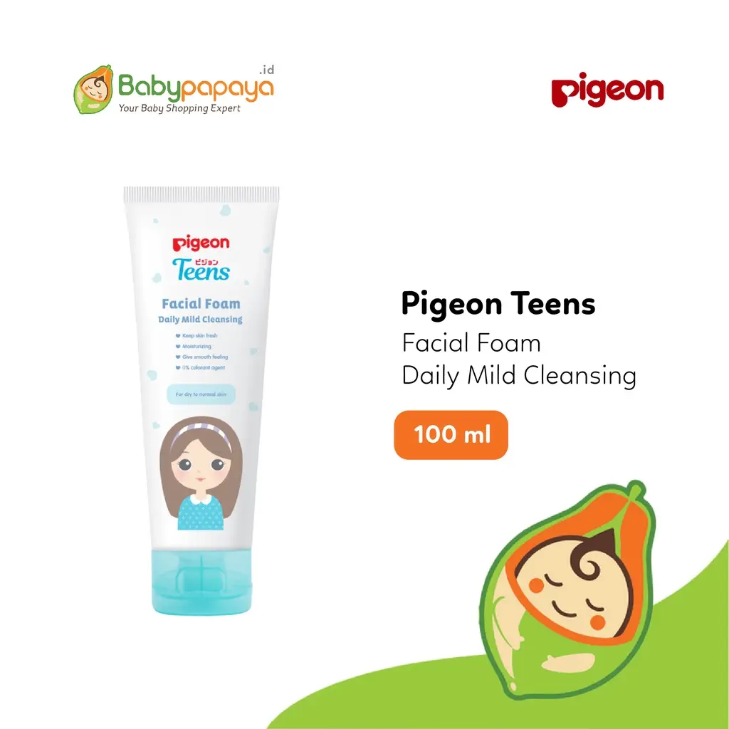 PIGEON TEENS Facial Foam Daily Mild Cleansing 100 ml