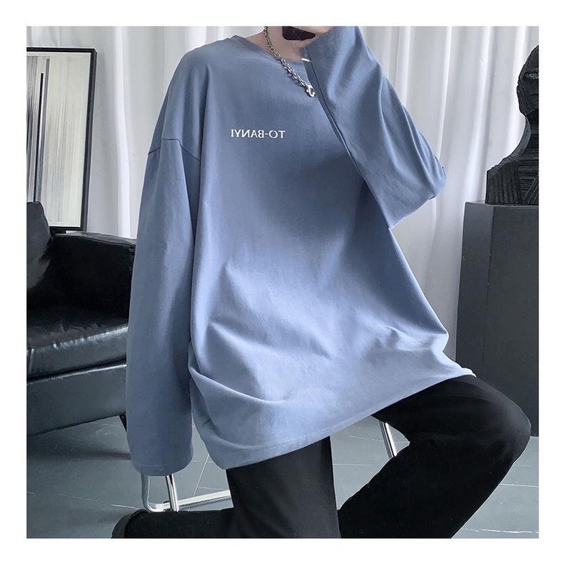 Áo thun dài tay - Áo longsleeve chất cotton in chữ TO-BANYI mặc thoáng, thấm hút mồ hôi dễ phối đồ Menswear Nam 4