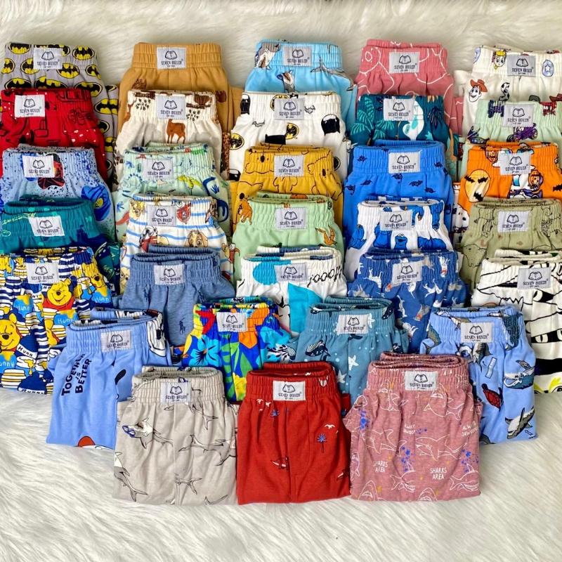 Product Introduction of COMBO 5 Quần đùi nam- Quần đùi thun nam Seven Boxer 14