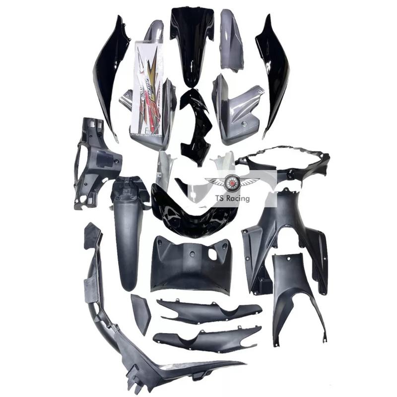  Dàn áo Wave s110 màu đen 2008-2011 - tặng team 3 lớp 