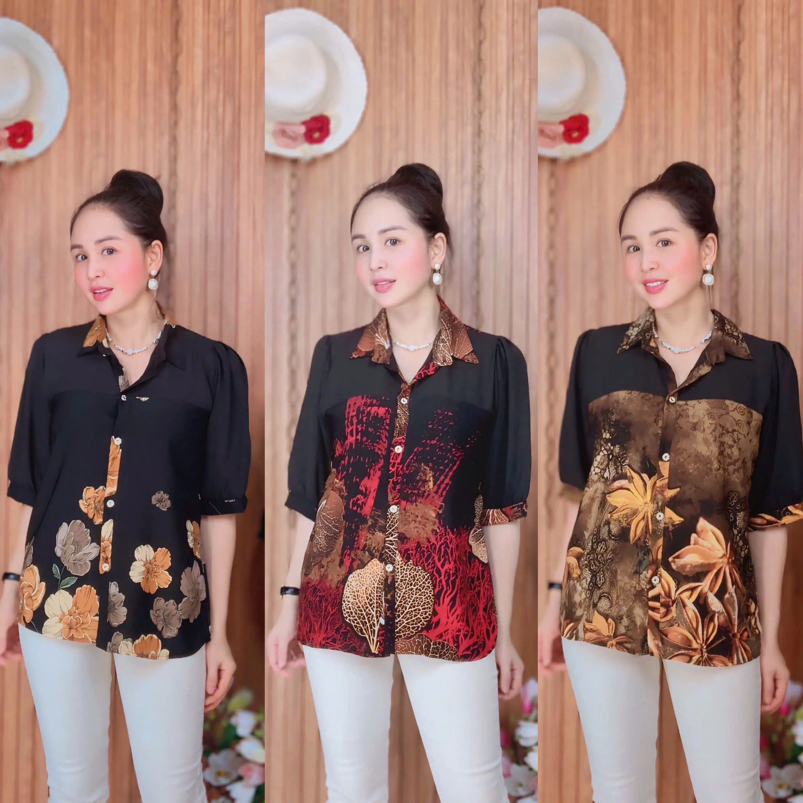 ÁO SƠ MI HOẠ TIẾT TRUNG NIÊN