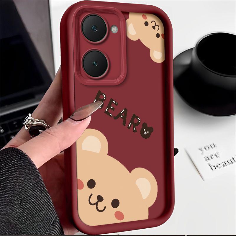 เคสโทรศัพท์แมว ดีไซน์น่ารัก เข้ากันได้กับ vivo Y03, vivo Y18 4G, vivo Y28s 5G, vivo Y18e, vivo Y03t 