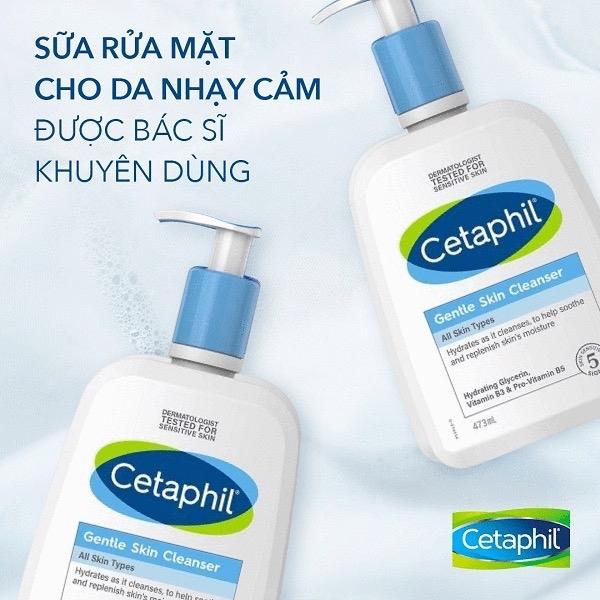 Sữa rửa mặt dịu nhẹ Cetaphil cung cấp độ ẩm cho da (125ml&500ml) 3
