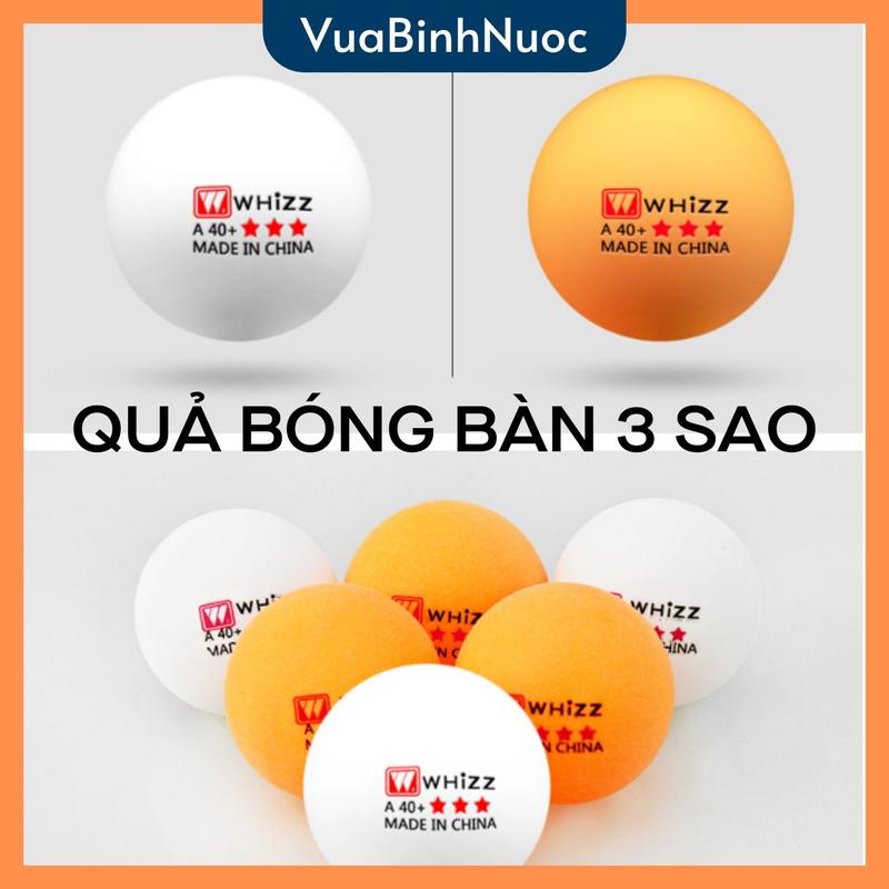 10 Quả bóng bàn tập luyện , thi đấu 3 sao Whizz chất liệu ABS - Vua Bình Nước