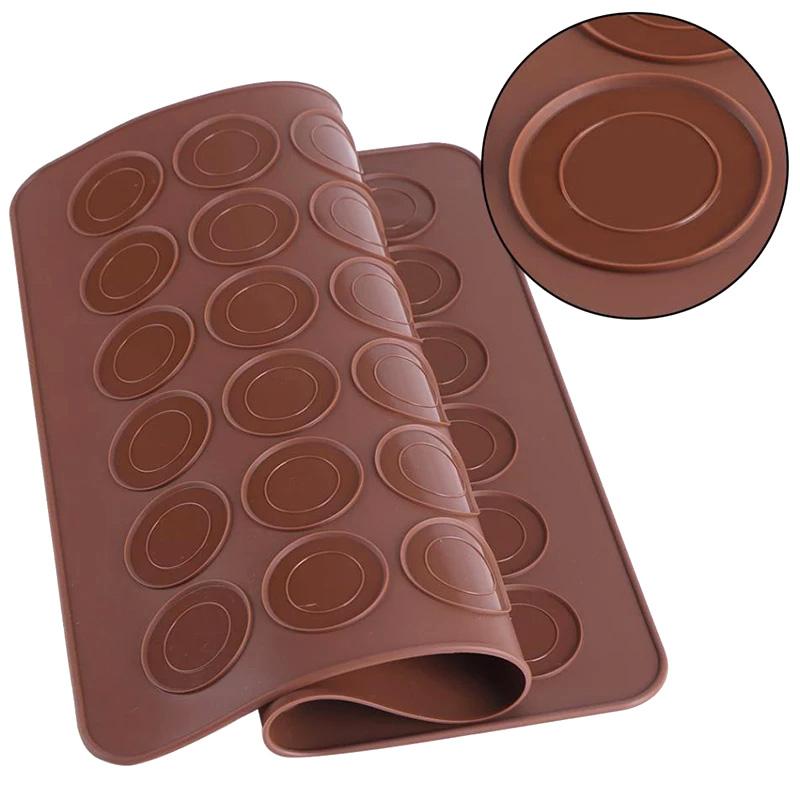Product Introduction of 30 Cavity Silicone Pastry Cake Macaron Macaroon Oven Baking Mould Sheet Mat 62