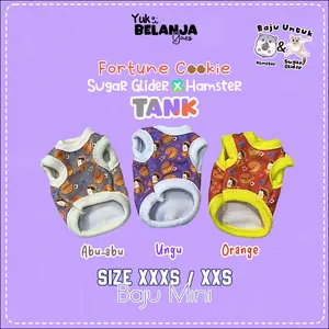 Baju Sugar Glider / Hamster Gong Xi Kelinci Tank / bahan nyaman size XXXS | Yukbelanja.Gaes!