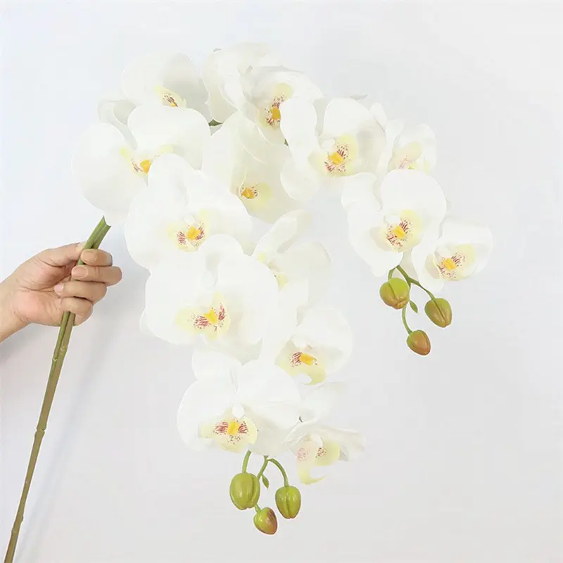Hoa Phong Lan Bướm Nhân Tạo, 9 Đầu, 98cm, Hoa Phong Lan Bướm Giả, Thích Hợp Cho Đám Cưới, Lễ Hội Giáng Sinh, Trang Trí Nội Thất Decor Trang Trí Nhà Decor Phòng Decor Bàn