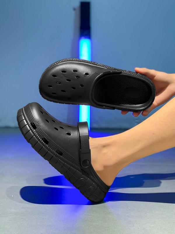 Women's Sporty Plain Color Hollow Out Design Clogs, Casual Comfortable Breathable Clogs, Fashionable Shoes for Indoor & Outdoor Wear 6