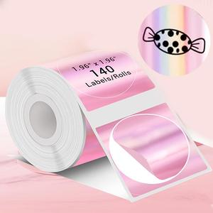 Papel térmico para etiquetas, 140 piezas por rollo, Etiqueta autoadhesiva impermeable, Papel para etiquetas para máquinas de etiquetas Phomemo M220 M200 M221 M110
