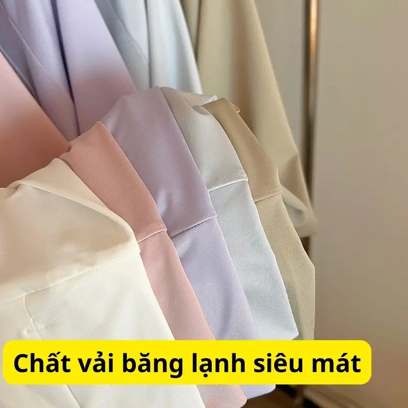 Áo chống nắng nữ dáng lửng chống tia cực tím UPF50+ chống tia UV chất lụa nhẹ, thoáng mát free size đến 70kg 5